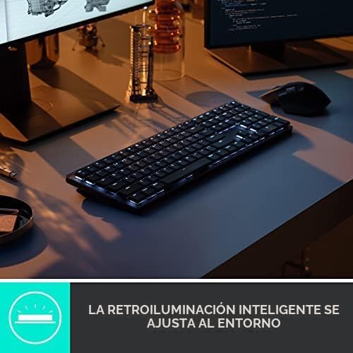 Logitech MX Teclado Inalámbrico Inalámbrico Iluminado Táctil - Graf...