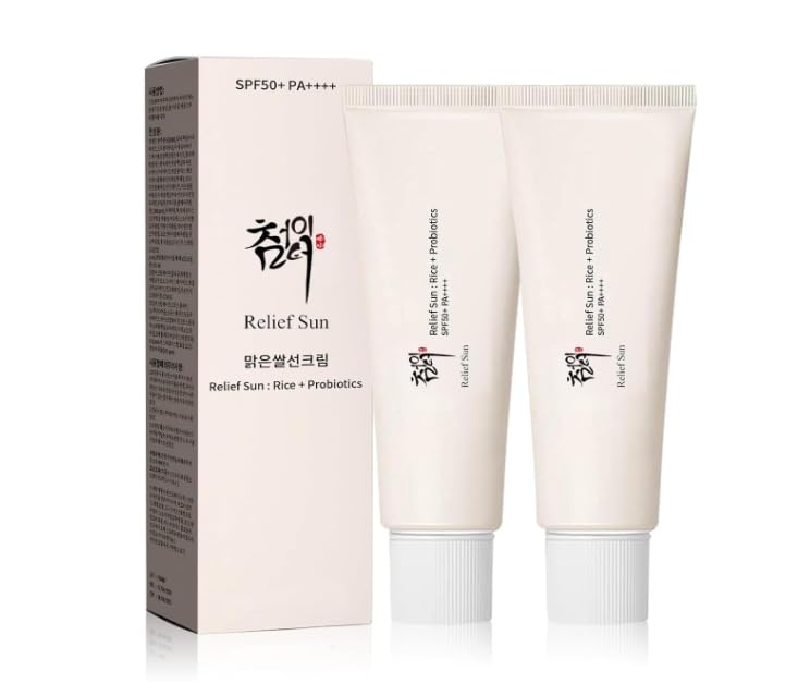 RELIEF SUN Protector solar coreano orgánico SPF50+, PA ++++ arroz y...
