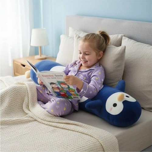 Somao Almohada de peluche de pingüino, animal de peluche de 35.4 pu...