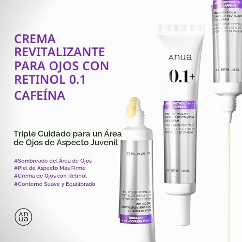 ANUA Retinol Trio | Máscara de ojos para ojos hinchados, ojeras y l...