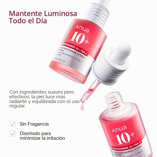 Dúo hidratante diario Anua Essential | Niacinamida + suero de ácido...