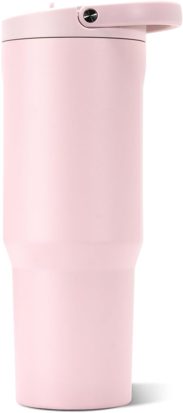 HydroJug Sport Botella de acero inoxidable con popote, aislada al v...