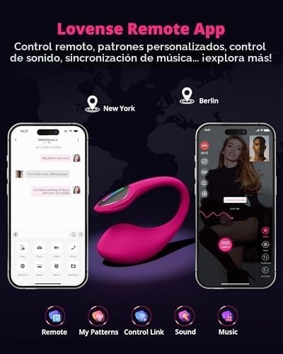 LOVENSE Lush 4 - Vibrador de huevo con control remoto para mujer +...