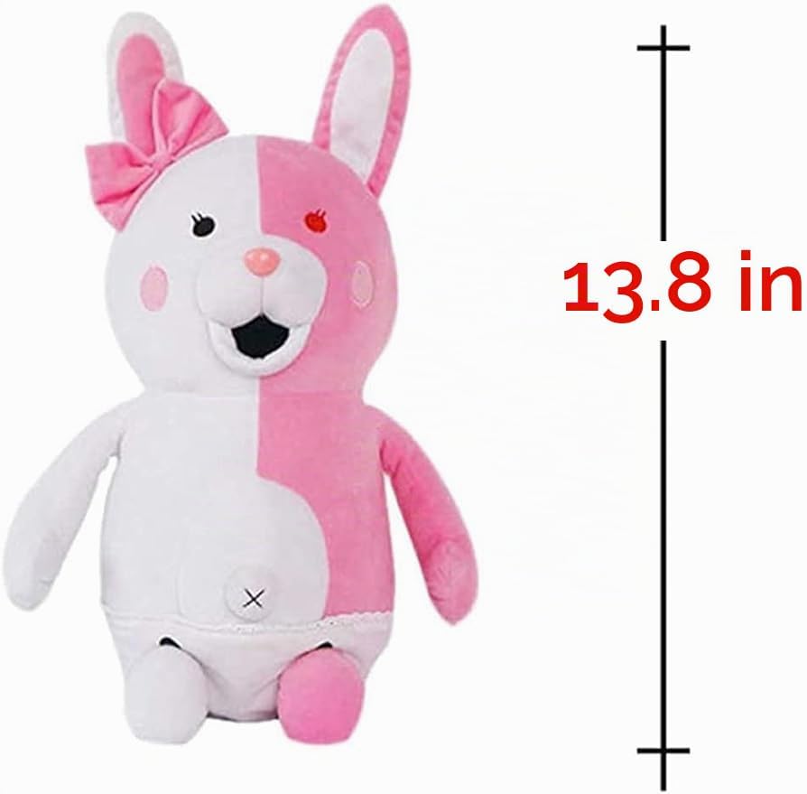 Werycos Juguete de peluche de anime de conejo blanco rosa de 13.77...