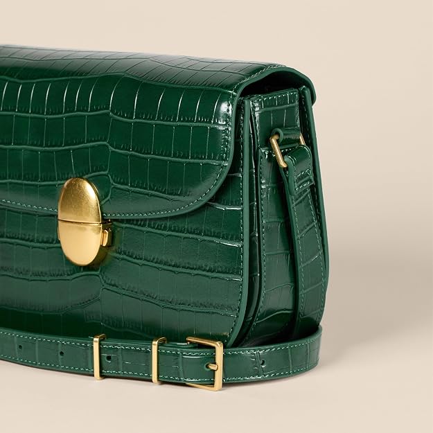 Amazon Essentials Bolso cruzado con solapa para mujer