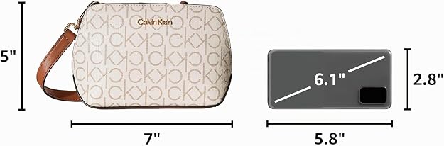 Calvin Klein Lucy - Bandolera cruzada con triple compartimento para mujer