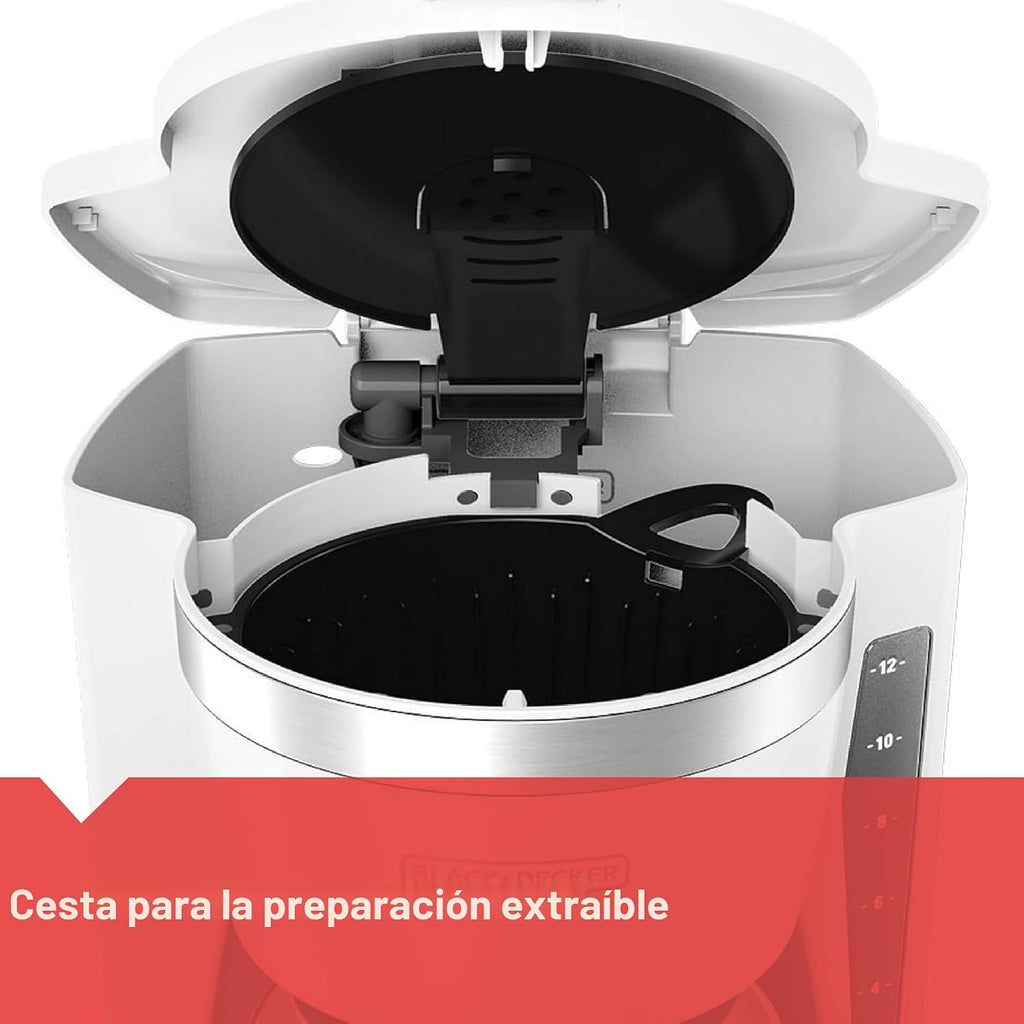 BLACK+DECKER CM1160W-1 CM1160W Cafetera programable de 12 tazas