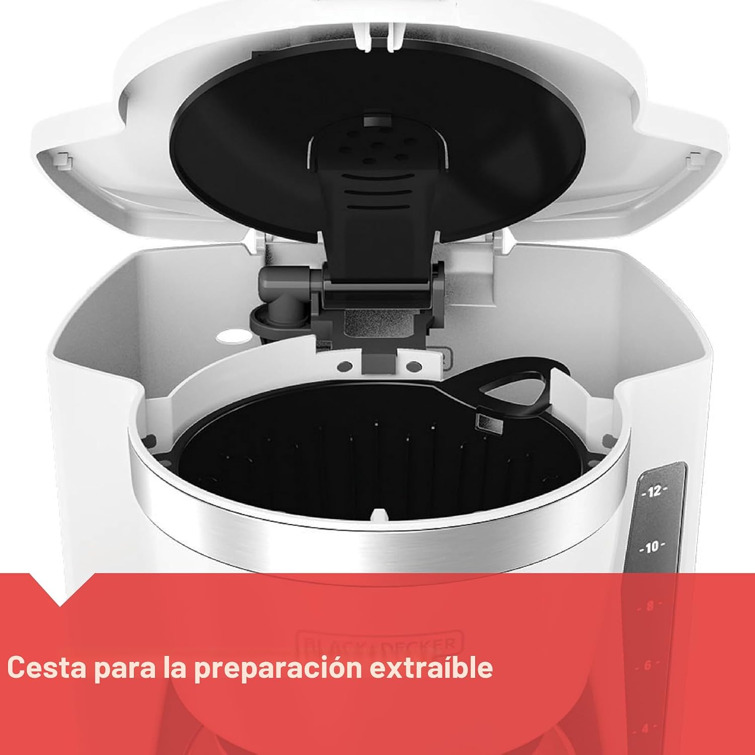 BLACK+DECKER CM1160W-1 CM1160W Cafetera programable de 12 tazas