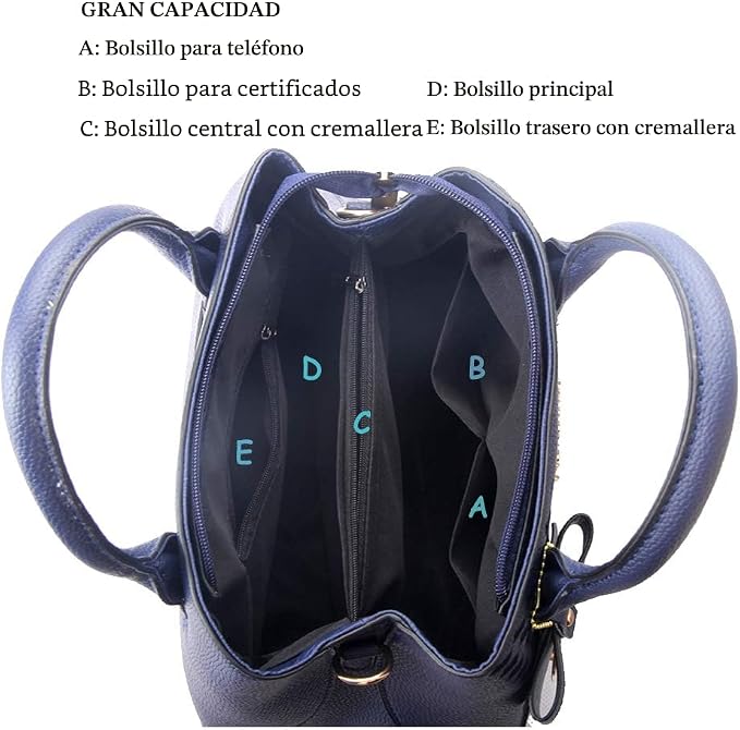 Bolsos y carteras de mujer de moda de piel sintética Jeniulet