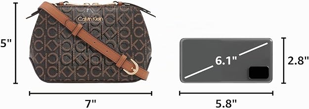 Calvin Klein Lucy - Bandolera cruzada con triple compartimento para mujer