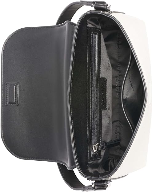 Calvin Klein Bolso de hombro con solapa Millie 2 en 1 para mujer y bandolera