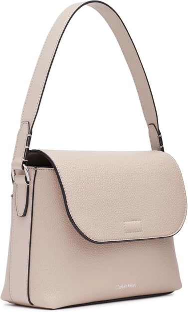 Calvin Klein Bolso de hombro con solapa Millie 2 en 1 para mujer y bandolera