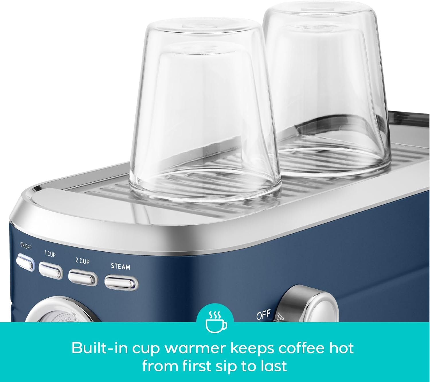 Máquina de espresso CASABREWS de 20 bares, cafetera profesional con varita espumadora de leche, máquina de café espresso con tanque de agua extraíble de 34 oz, regalo para amantes del café