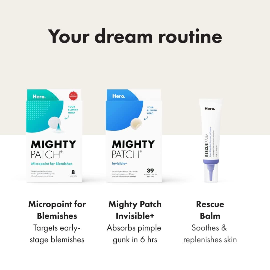Mighty Patch Paquete Invisible+ &amp; Surface - Parches para el acn...