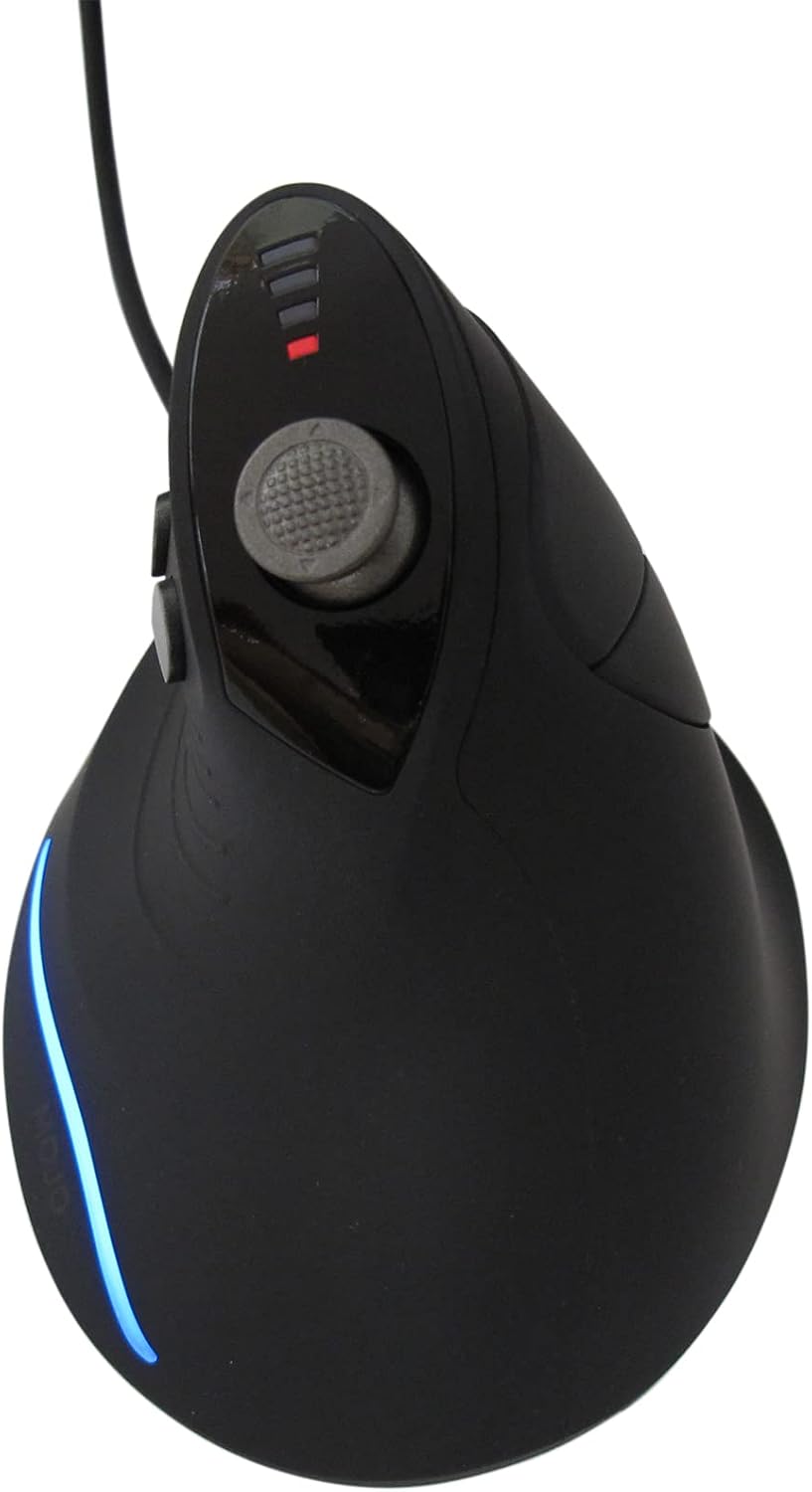 MOJO - Ratón vertical silencioso para juegos, ergonómico para juego...