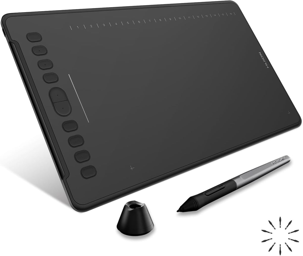 HUION Inspiroy H1161 - Tableta de dibujo gráfico con tira táctil, 1...
