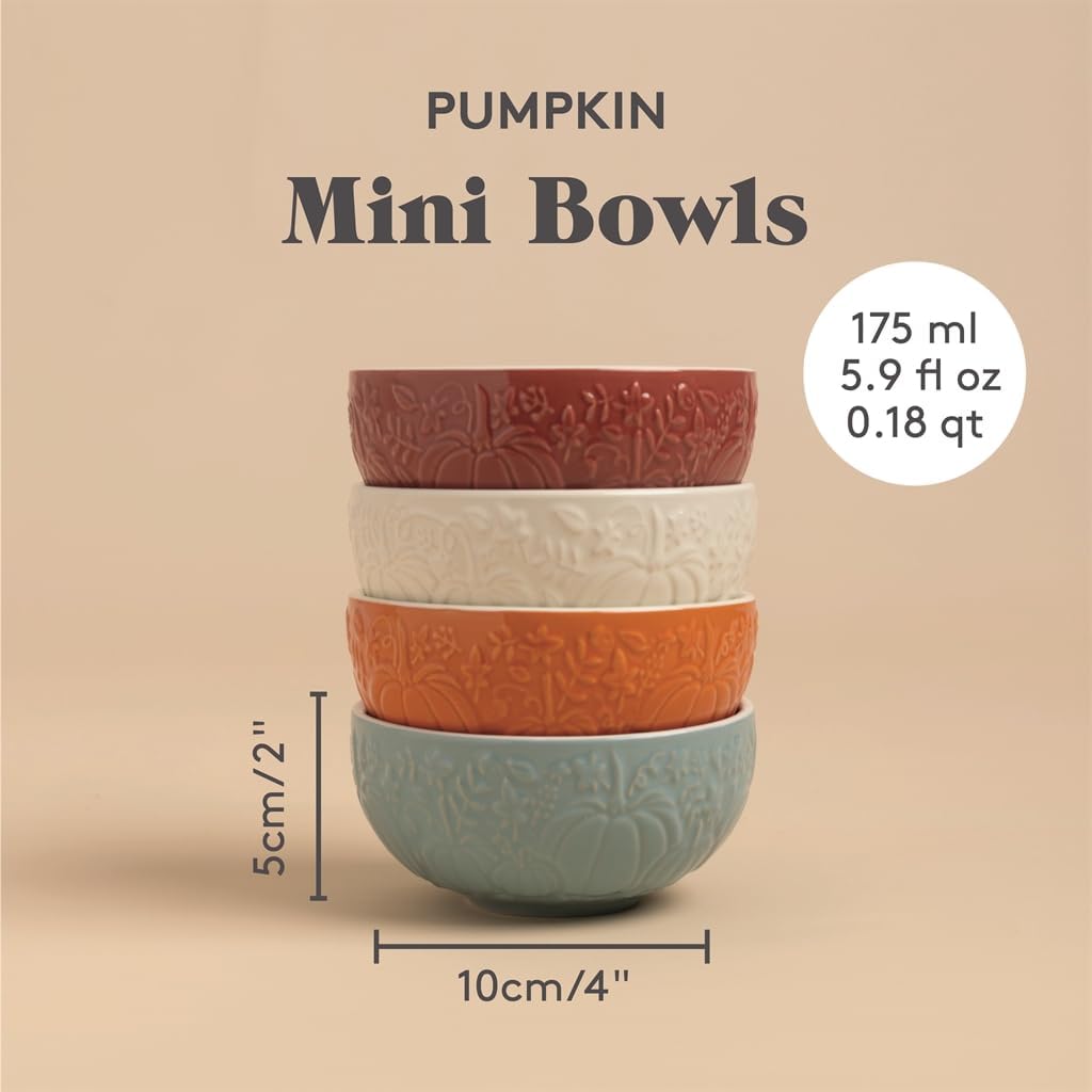 Mason Cash In The Pumpkin Patch - Cuencos de preparación de 5.9 onz...