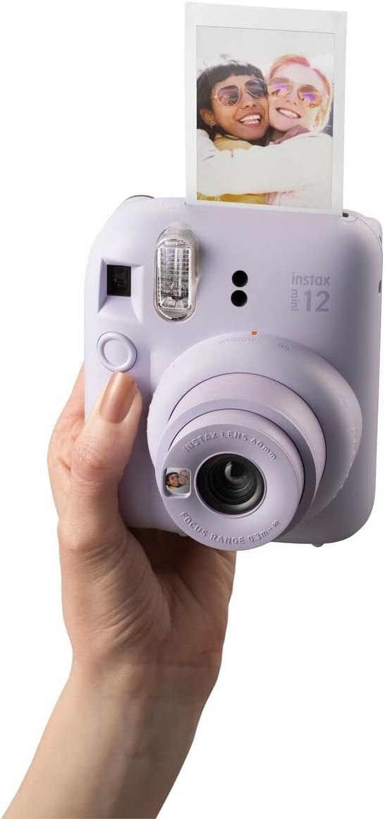 Fujifilm Instax Mini 12 - Cámara de película instantánea lila púrpu...