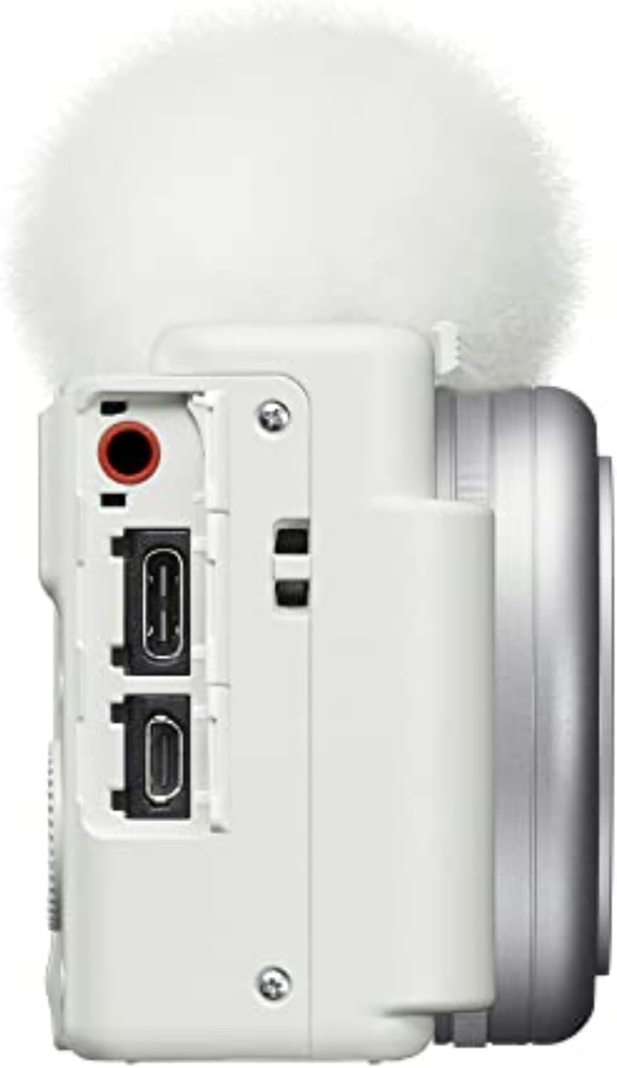 Sony ZV-1F Vlog Cámara para creadores de contenido y vloggers Blanco