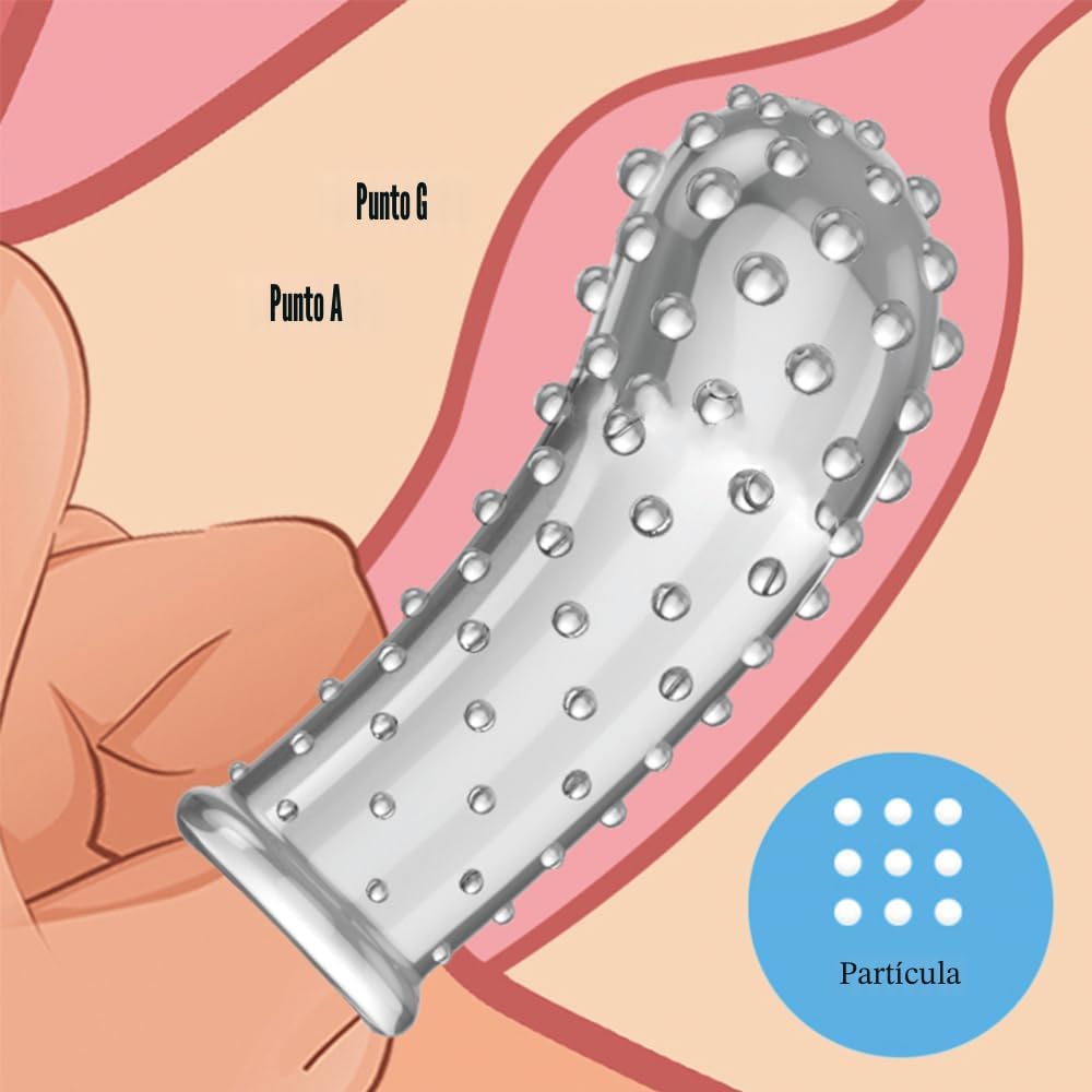 2 piezas de accesorios para vibrador de dedo para adultos, funda pa...