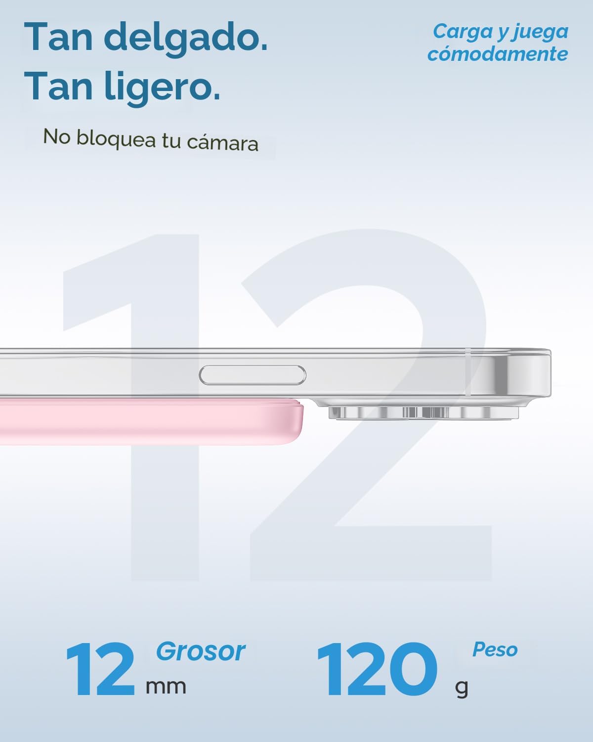 para cargador portátil Magsafe, 5000mAh para banco de energía Magsa...