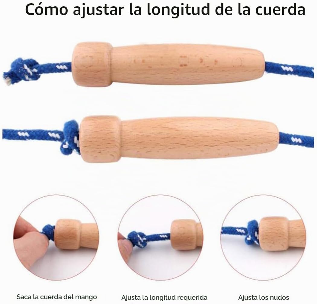 LETUSPORT Cuerda de saltar de 8.8 pies para mujeres, hombres y niño...