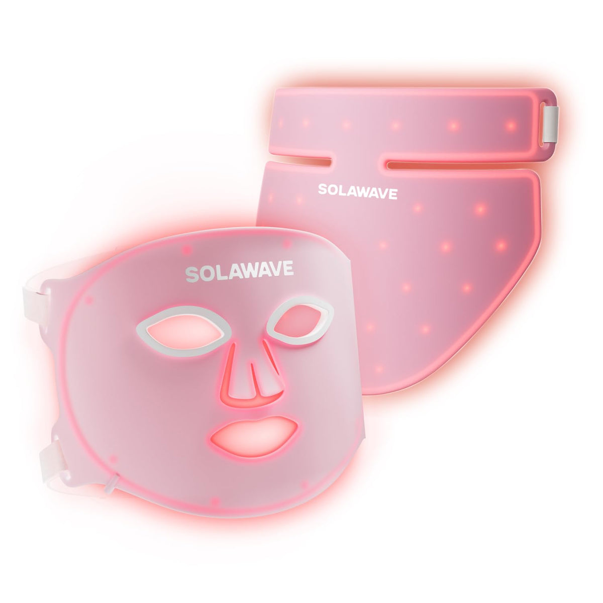 Solawave Máscara facial de terapia de luz y máscara de cuello y pec...