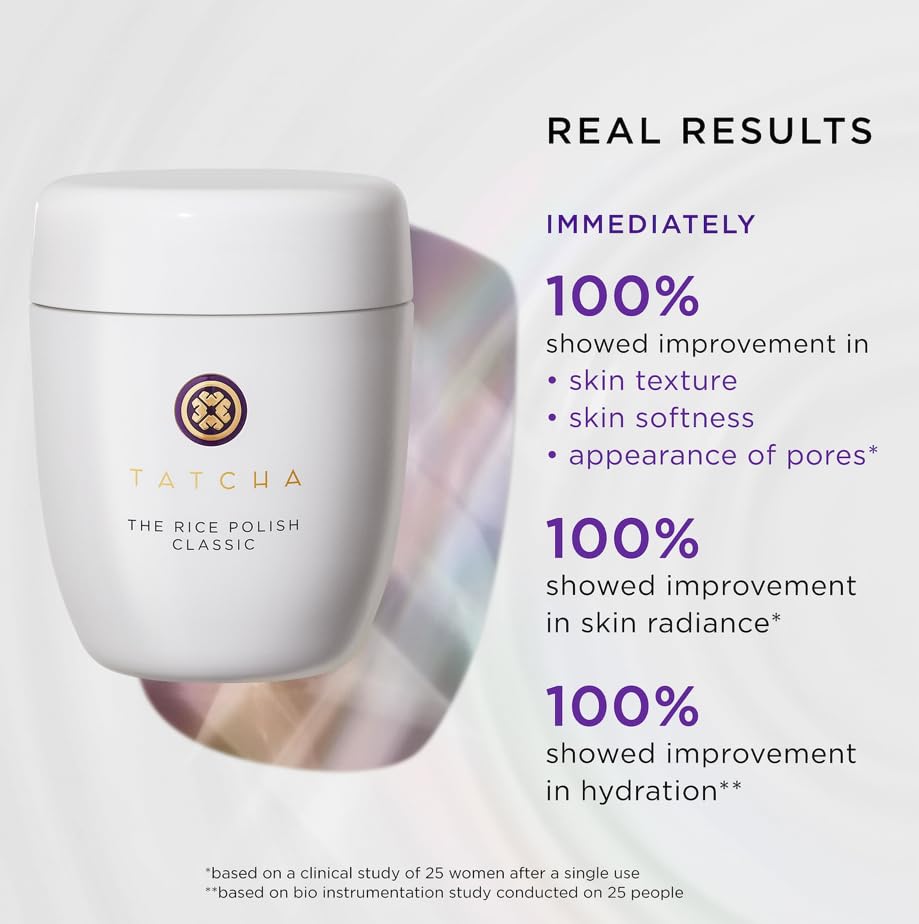 Tatcha: El esmalte de arroz. Exfoliante diario no abrasivo