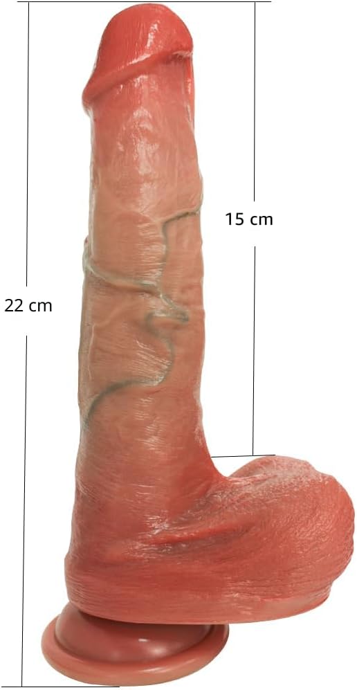 Juguetes de silicona realistas gruesos de 8.6 pulgadas, herramienta...