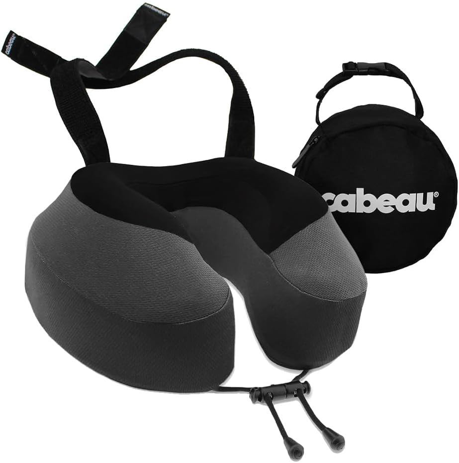 Cabeau Evolution S3 - Almohada de viaje en avión para vuelos largos...
