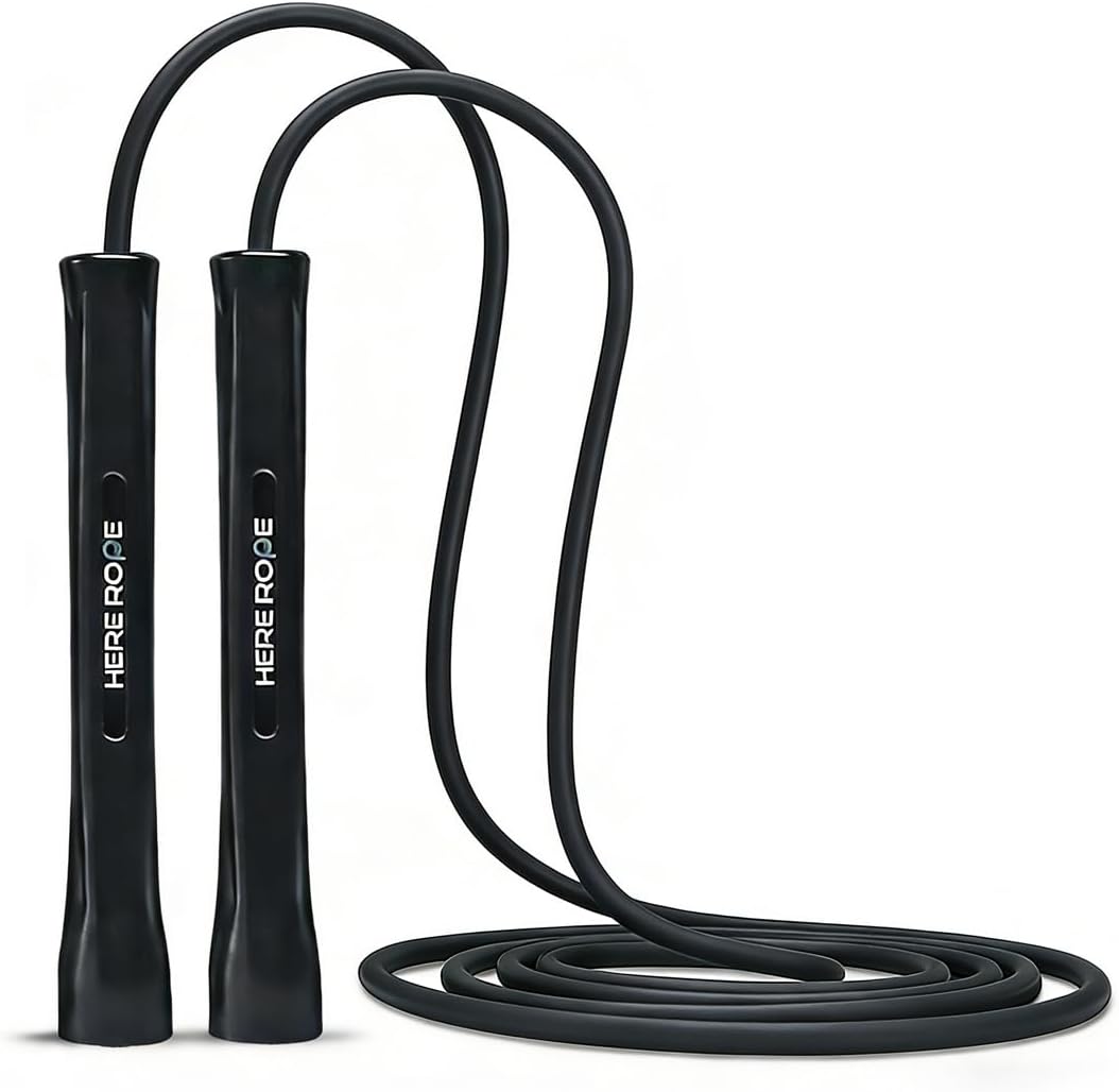 HEREROPE Cuerda de saltar ajustable \u2013 Cuerda de saltar de PVC...