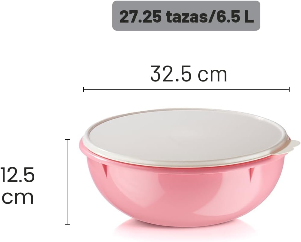 Tupperware Fix-N-Mix - Tazón para mezclar de 1.7 galones con tapa,...