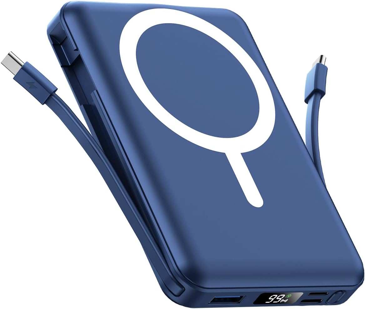 Gawegar para cargador portátil MagSafe, banco de energía magnético...