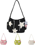 Bolso de mano con forma de estrella, diseño de mensajero estético, bolso de mano de gran capacidad, bolso de hombro casual cruzado