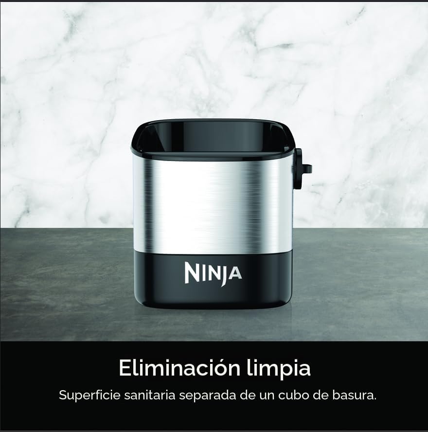 Ninja Luxe Café Knock Box, capacidad para 10 discos de doble tiro |...