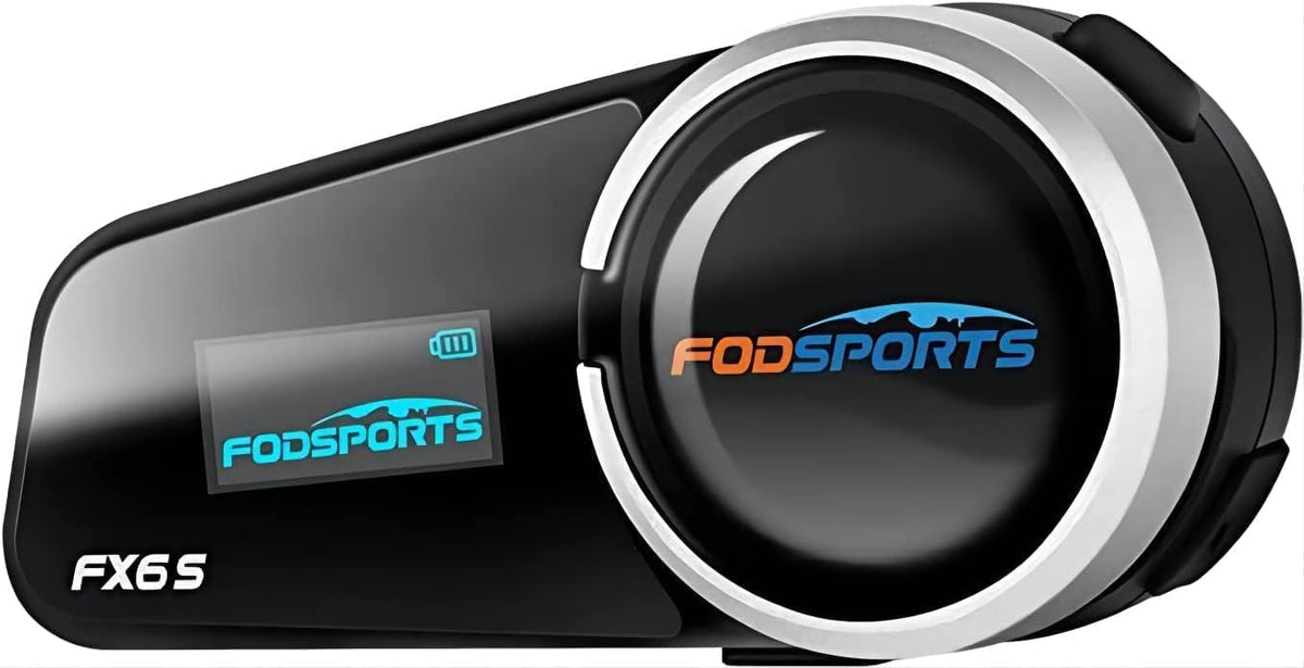 Fodsports FX6S - Casco de motocicleta Bluetooth, intercomunicador B...