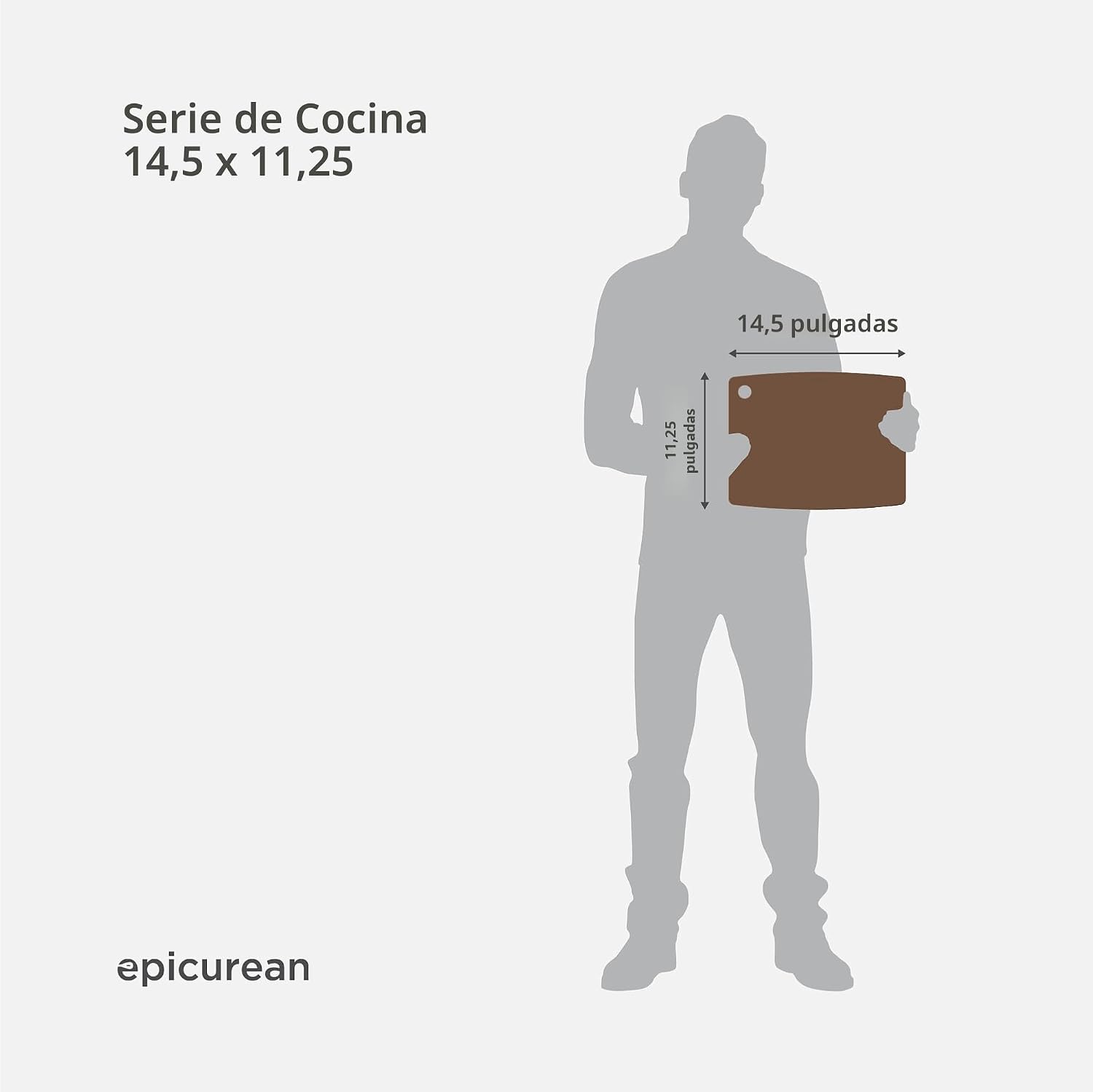 Tabla de cortar Epicurean Kitchen Series, 14.5 x 11.25 pulgadas, nu...