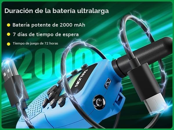 Walkie Talkies recargables para niños, 2000 mAH duran 3-4 días, rad...