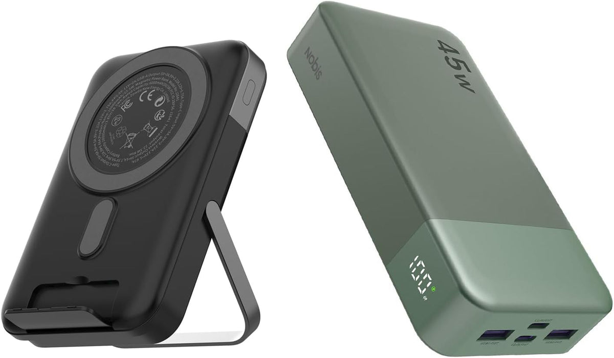 NOBIS Cargador portátil, banco de energía de 45 W 20000 mAh y 22.5...