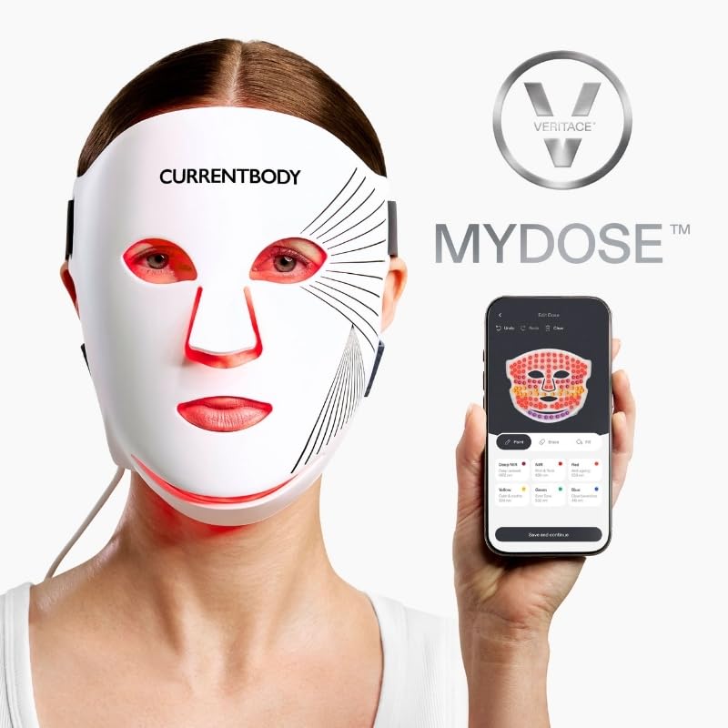 CurrentBody Máscara facial de terapia de luz LED: Serie 3 | 6 longi...