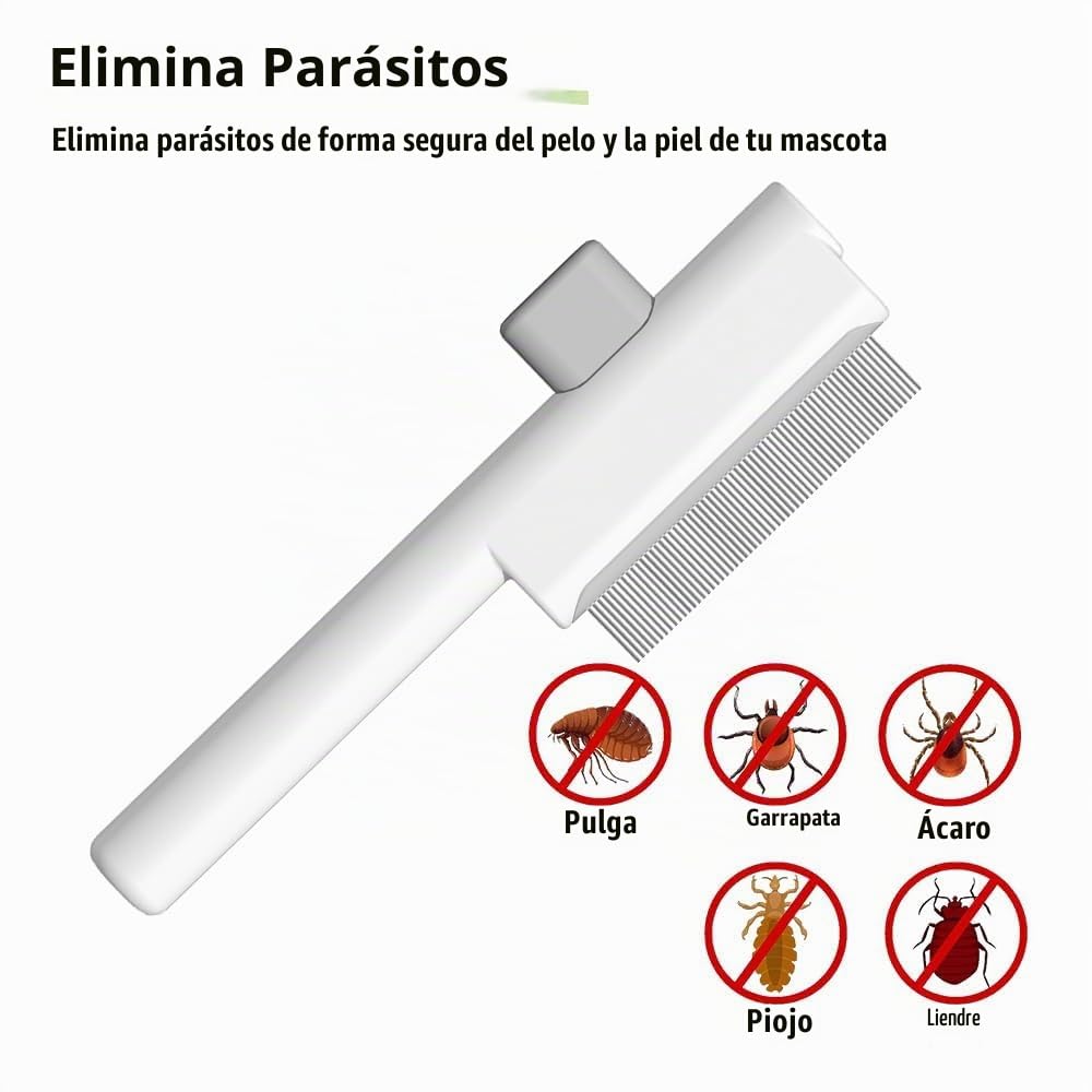 Marchul Juego de 2 peines autolimpiantes para mascotas, cepillo de...