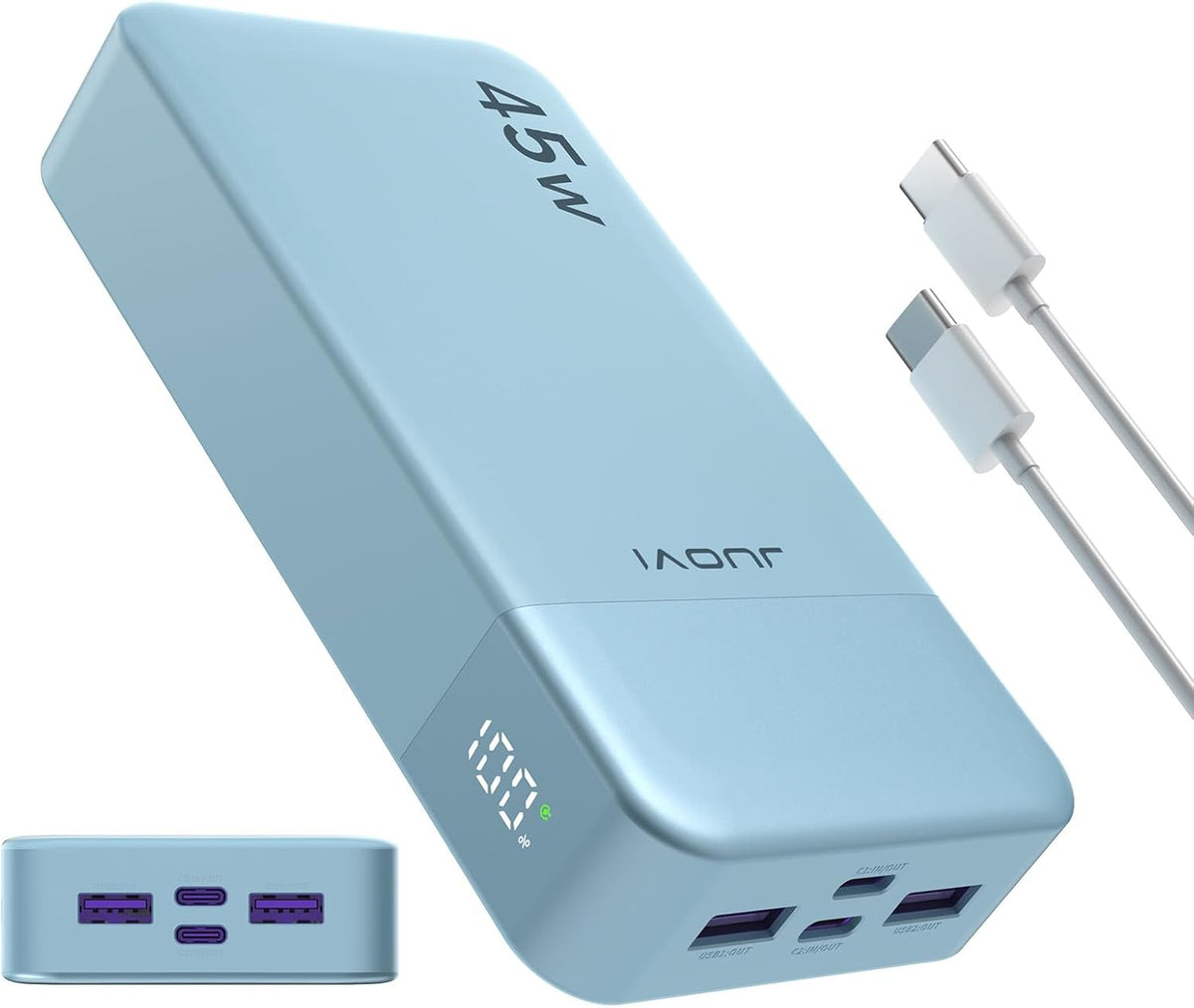 Cargador portátil JUOVI 45W 20000mAh banco de energía de carga en a...