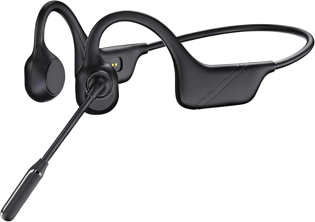 Auriculares abiertos con micrófono con cancelación de ruido, auricu...