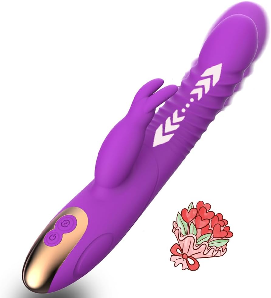 Juego de juguetes de placer con orejas de conejo, 8 modos potentes...
