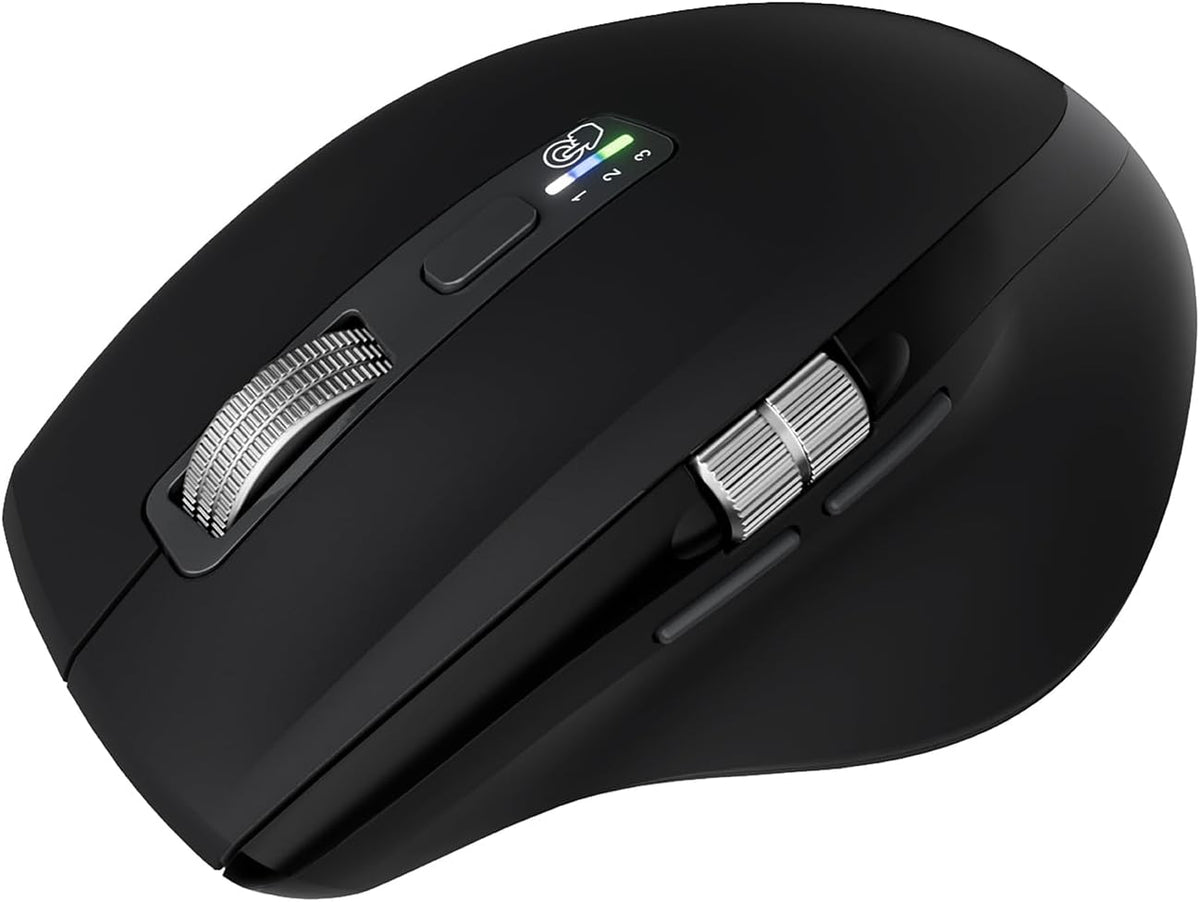 INFINMIND Ratón inalámbrico Bluetooth con desplazamiento lateral y...