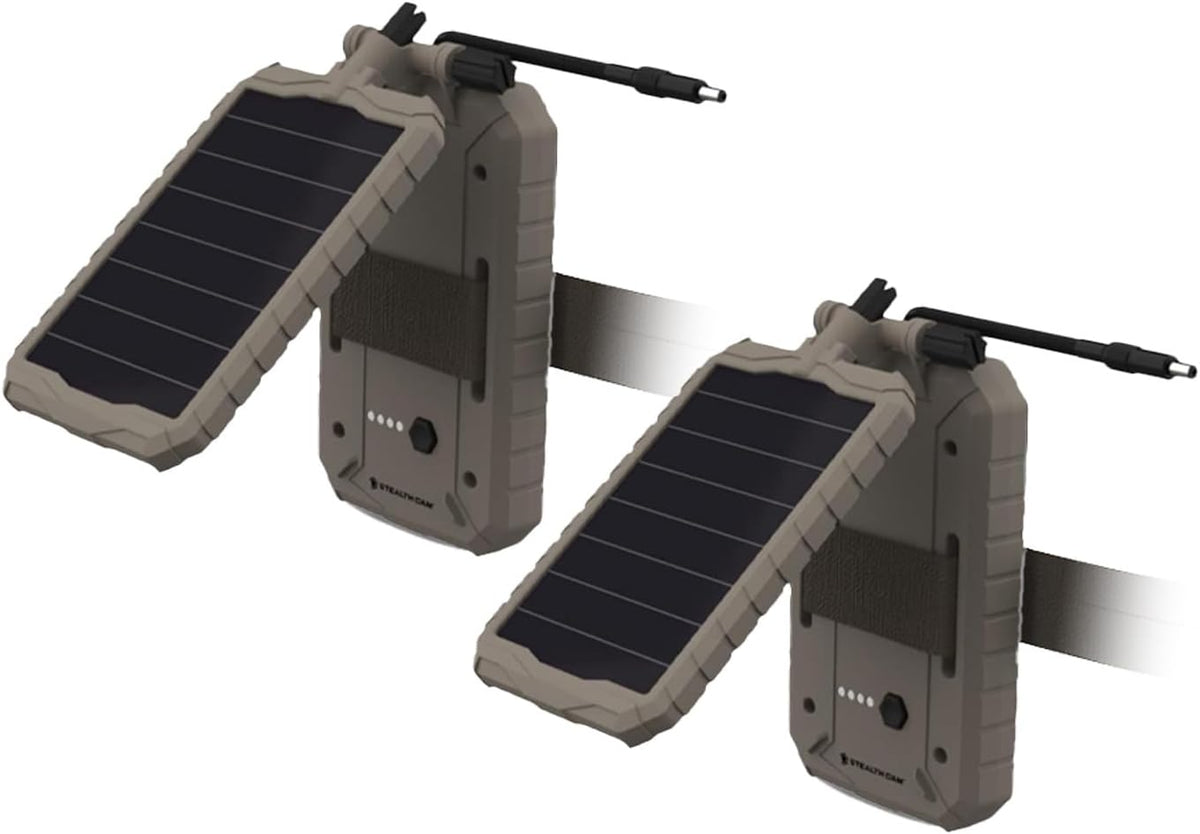 Stealth Cam Paquete de 2 baterías solares de 3000 mAh Sol-Pak | Sop...