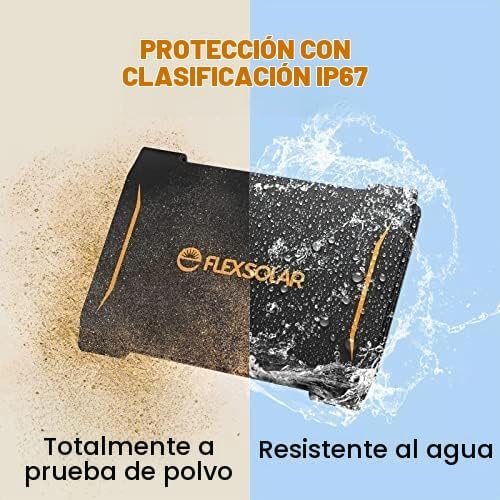 Cargador de panel solar plegable FlexSolar de 40 W, salidas USB-C,...