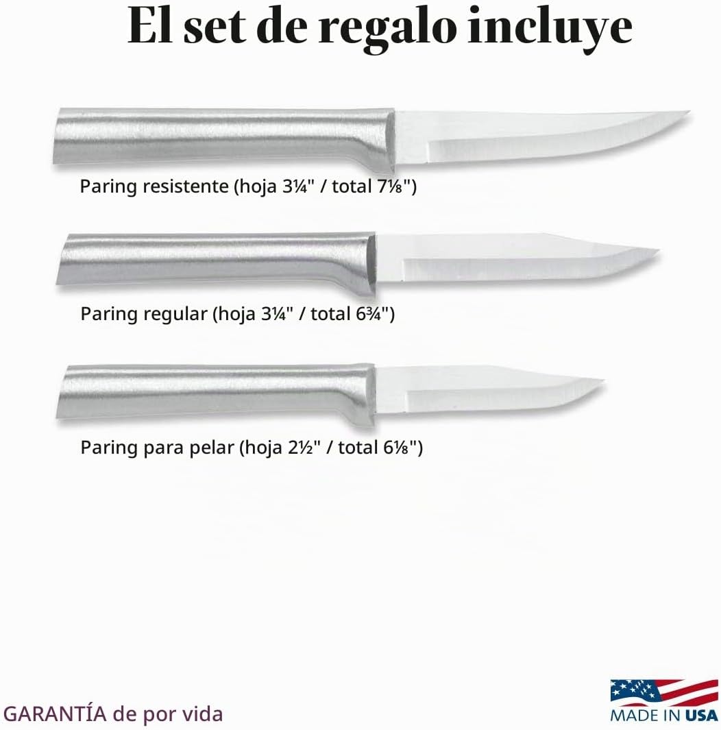 Juego de cuchillos de pelar de Rada Cutlery de 3 piezas Galore, man...