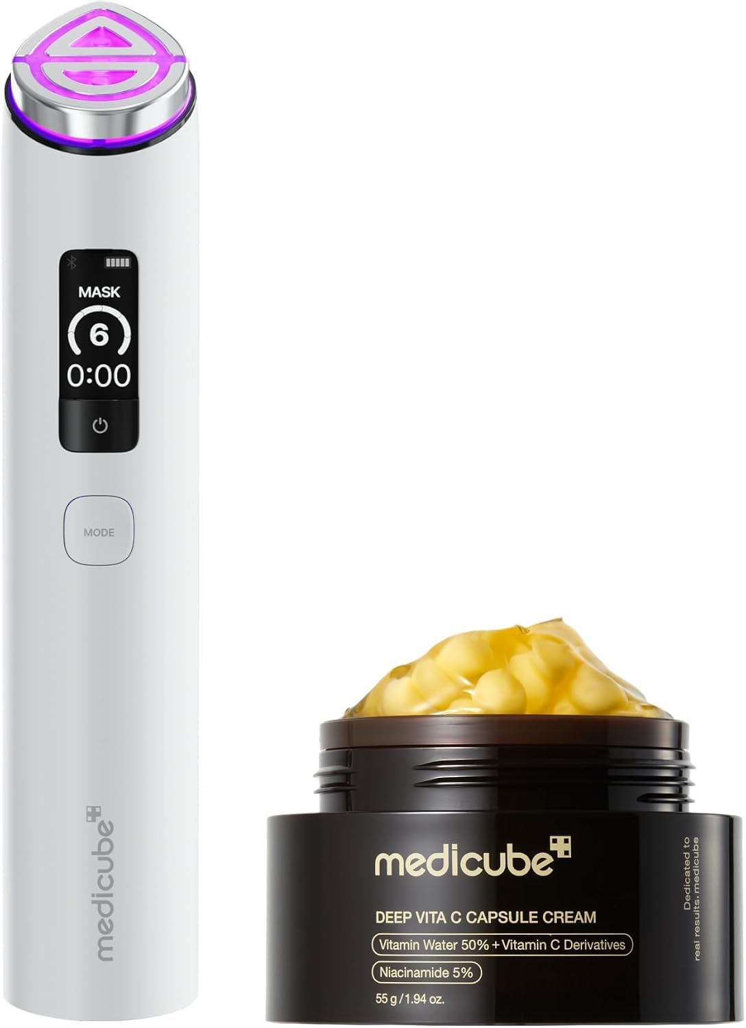 medicube Radiance Device Duo: Vita C Capsule Cream & Booster Pro X2...
