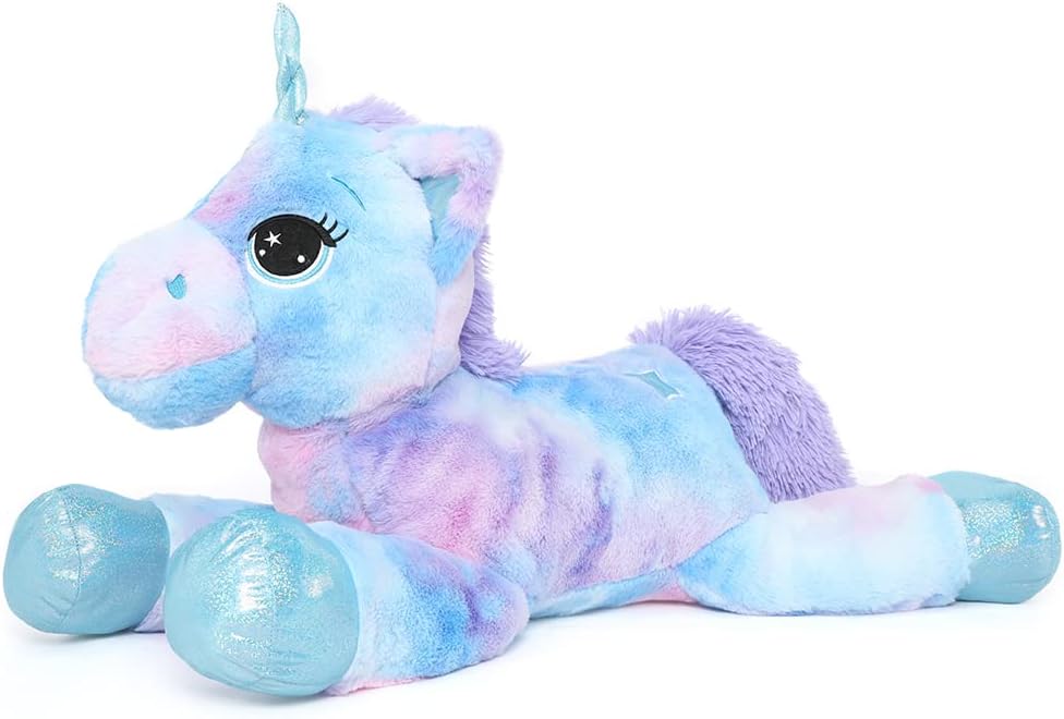Muiteiur Animal de peluche de unicornio de 31.6 pulgadas, unicornio...